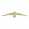 Ekena Millwork Bellingham Rough Sawn Timber Gable Bracket, Douglas Fir, 72"W x 12"H x 4"D x 6"F, 4/12 Pitch GBW072X12X0406BEL00RDF - alternate 1